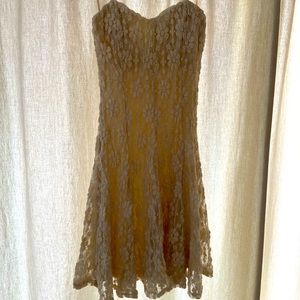 Beautiful strapless summer dress